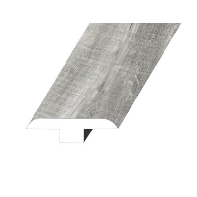 Moulure en T Zephyr vinyle 0,5 po d'épaisseur x 1,8 po de largeur x 94,5 po de longueur