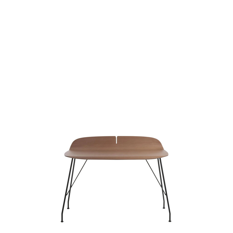 Bureau Earl of Wood, Bois foncé / noir