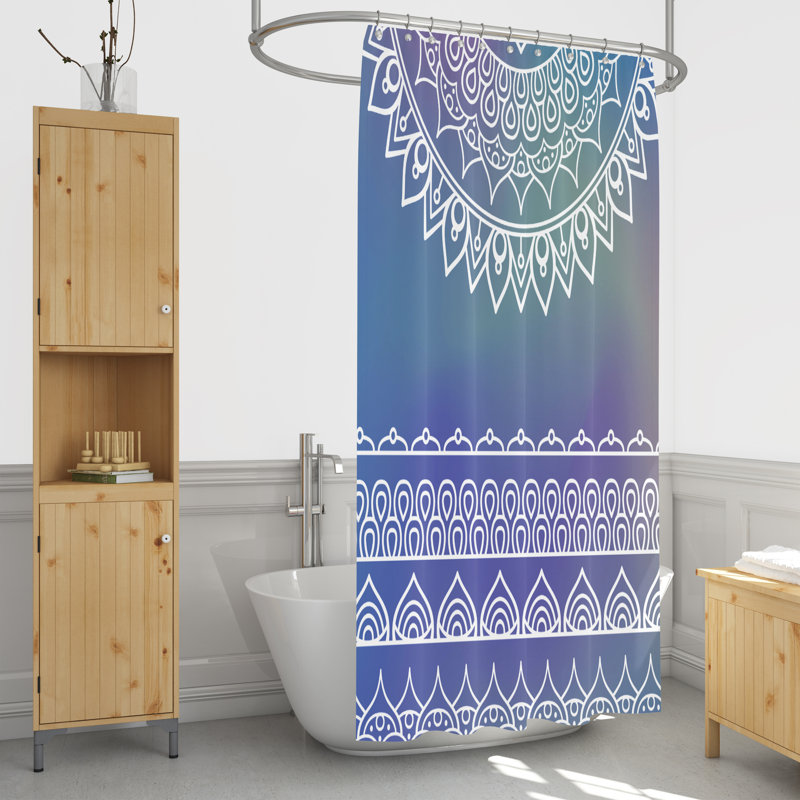 Rideau de douche simple Everarda, H 70 po x l 72 po
