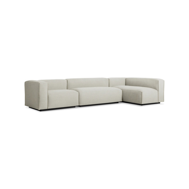 Cleon Modular Sectional, Maharam Mode in Clavicle 100% Polyester, Left Hand Facing