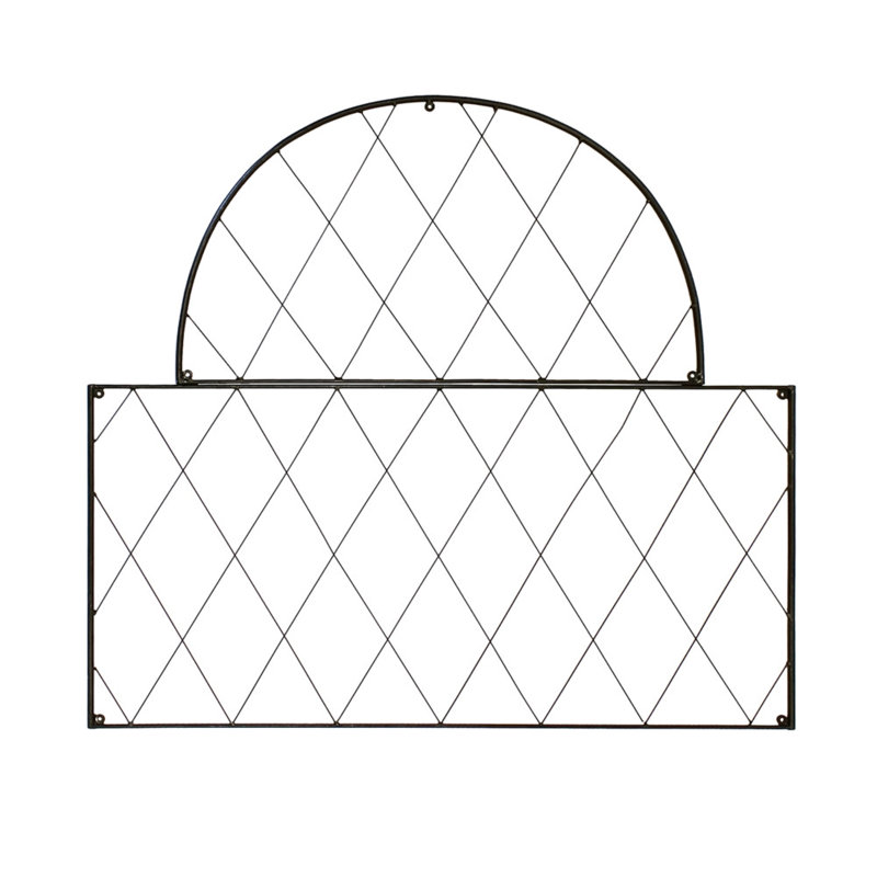 Danielson 42'' H x 46'' W Iron Lattice Panel Trellis