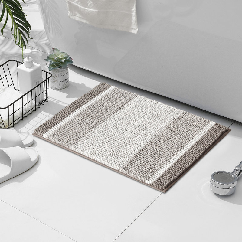 Roxboro Chenille Soft and Absorbent Bath Rug, 20" W x 32" L, Blue