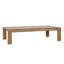 Zahara 57" Outdoor Teak Wood Coffee Table, Natural