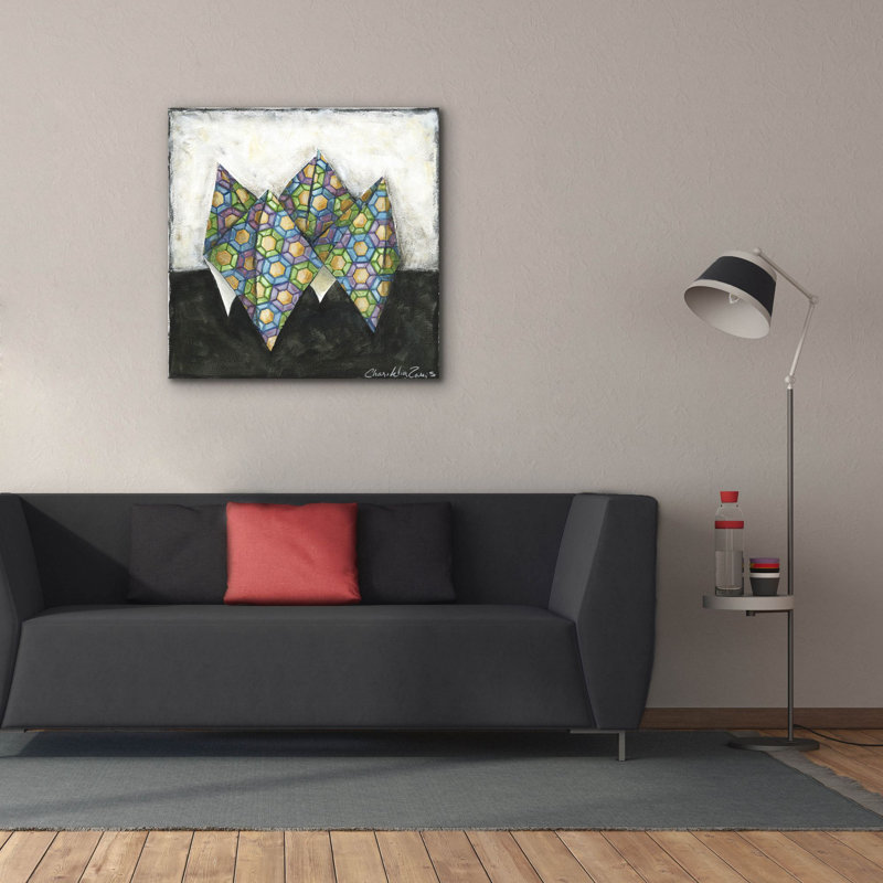  «Fortune Teller» par Chariklia Zarris, art mural sur toile, 37 po x 37 po