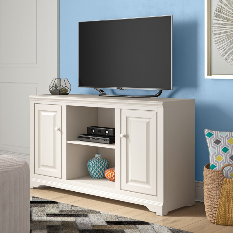 Wentzel Unfinished TV Stand for TVs up to 60", Burnt Cinnamon