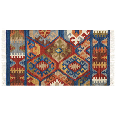Biagi Southwestern Wool Hand Woven Area Rug