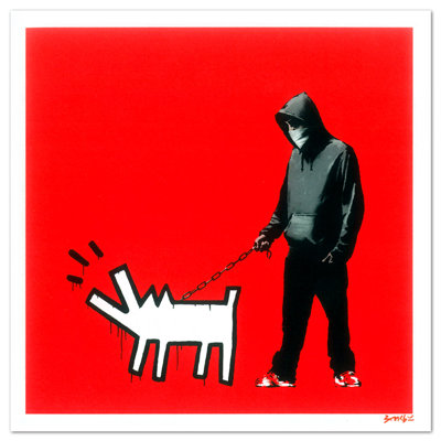 Choose Your Red Weapon by Banksy - No Frame Print on Plastic / Acrylic