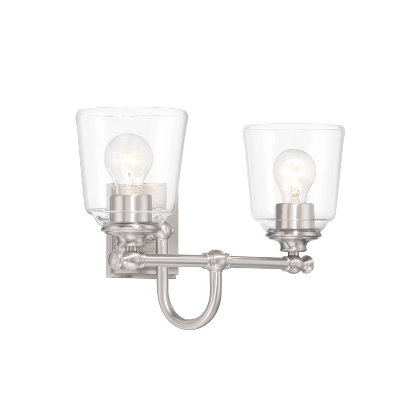Breakwater Bay Ahmil - meuble-lavabo 2 Lt, Nickel brossé
