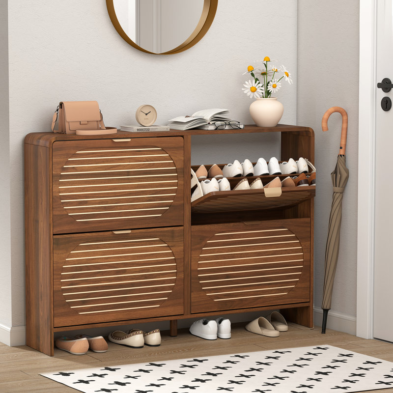 24 Pair Shoe Storage Cabinet