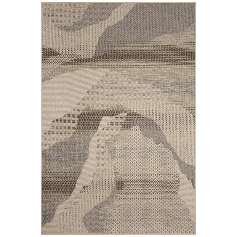 Marjarie Landscape Indoor/Outdoor Area Rug, Rectangle 6'6" x 9'4"