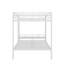 Lit superposé double en métal avec lumière DEL et tablettes en filet-955078071