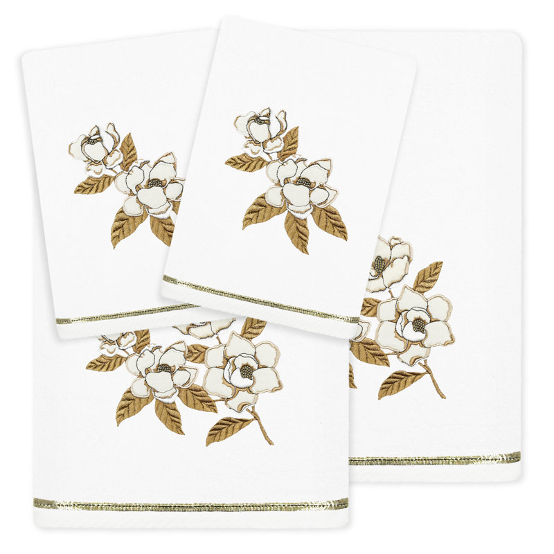 4 Piece Towel Set, White