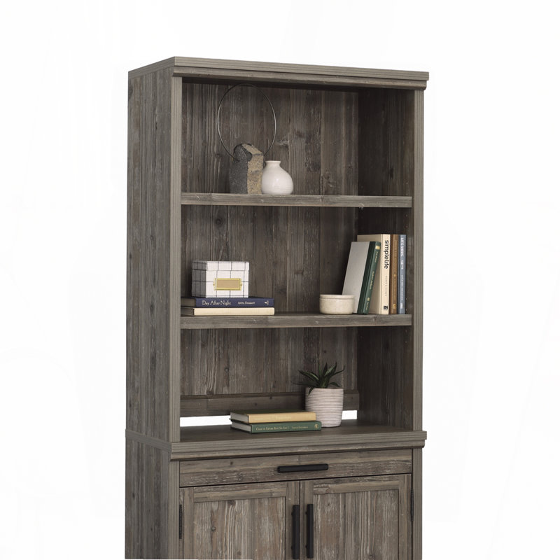 Library Hutch, Brown finish