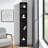 8-Tier Media Tower Rack, CD DVD Slim Storage Cabinet With Adjustable Shelves, Tall Narrow Bookcase Display Bookshelf For Home Office,Multi-Functional Double-Decker Bookcase (Bookshelf)-1583010203