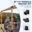 ZACOO Black Metal Hardware for Gazebo