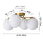 Glass Semi Flush Mount
