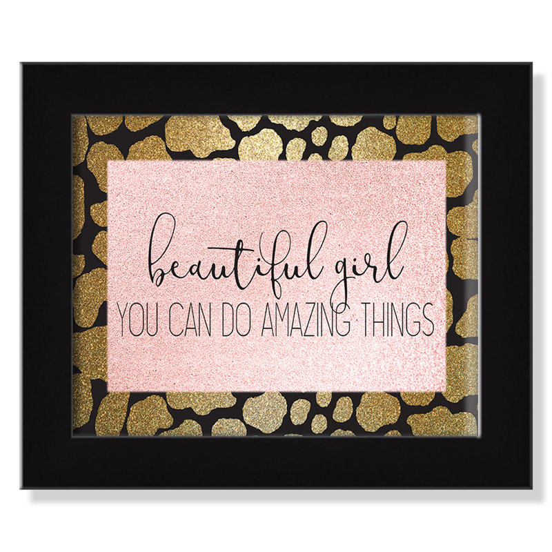 Impression sur papier Amazing Things, H 21,5 po x l 25,5 po x P 1,19 po, Encadré de boîte noir