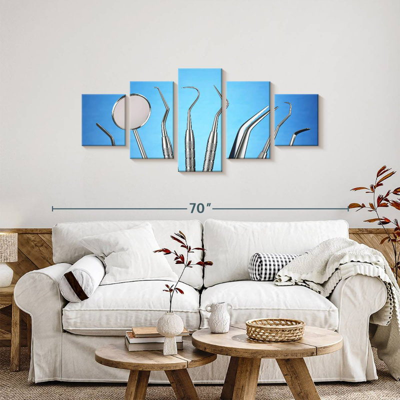 Dentist Tools, 24" H x 55" W