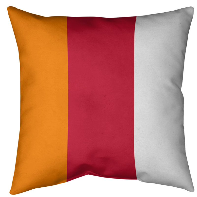 Housse de coussin, 14 po x 14 po, Rouge, Faux lin