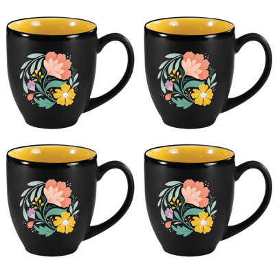 Ensemble de grandes tasses 16 oz Floral Study I