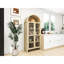 Armoire moderne de 70,76 po de hauteur avec tablettes réglables, porte en acrylique pour un rangement pratique, style élégant