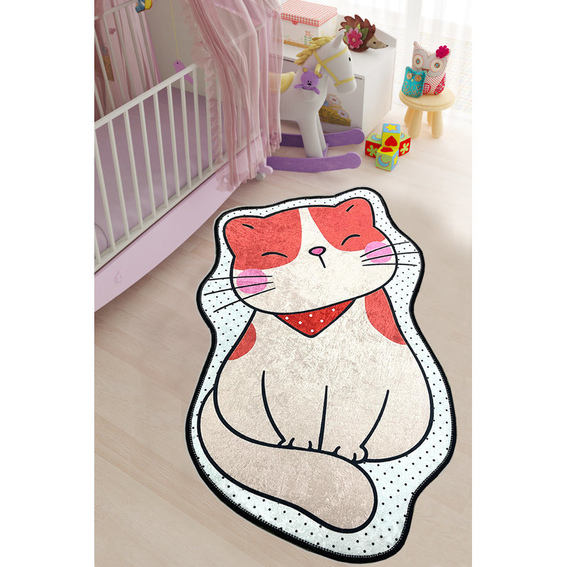 Adonay Machine Woven Pink/Beige Rug, Novelty 200 x 290cm