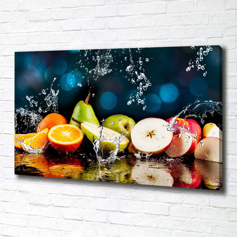 Fruit And Water - Wrapped Canvas Print