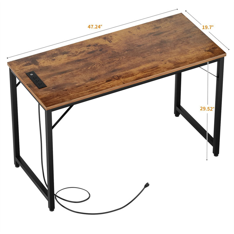 Accent rectangulaire Katenia, Brun rustique, H 29,49 po x l 47,2 po x P 19,69 po