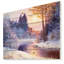 Paysages «Christmas Forest with River», impression-1212209395-1212209358