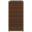 Garden Planters 2 Pcs Brown Poly Rattan-441172061