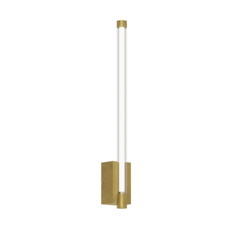 Phobos 1 - Light LED Armed Sconce, Natural Brass