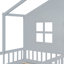 Lit simple simple avec canapé, lit plateforme pour enfants avec deux tiroirs et tablette de rangement-1788391723