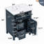 Meuble-lavabo de salle de bain de 61 cm (24 pouces) avec tiroir rabattable et 2 tiroirs-150380275
