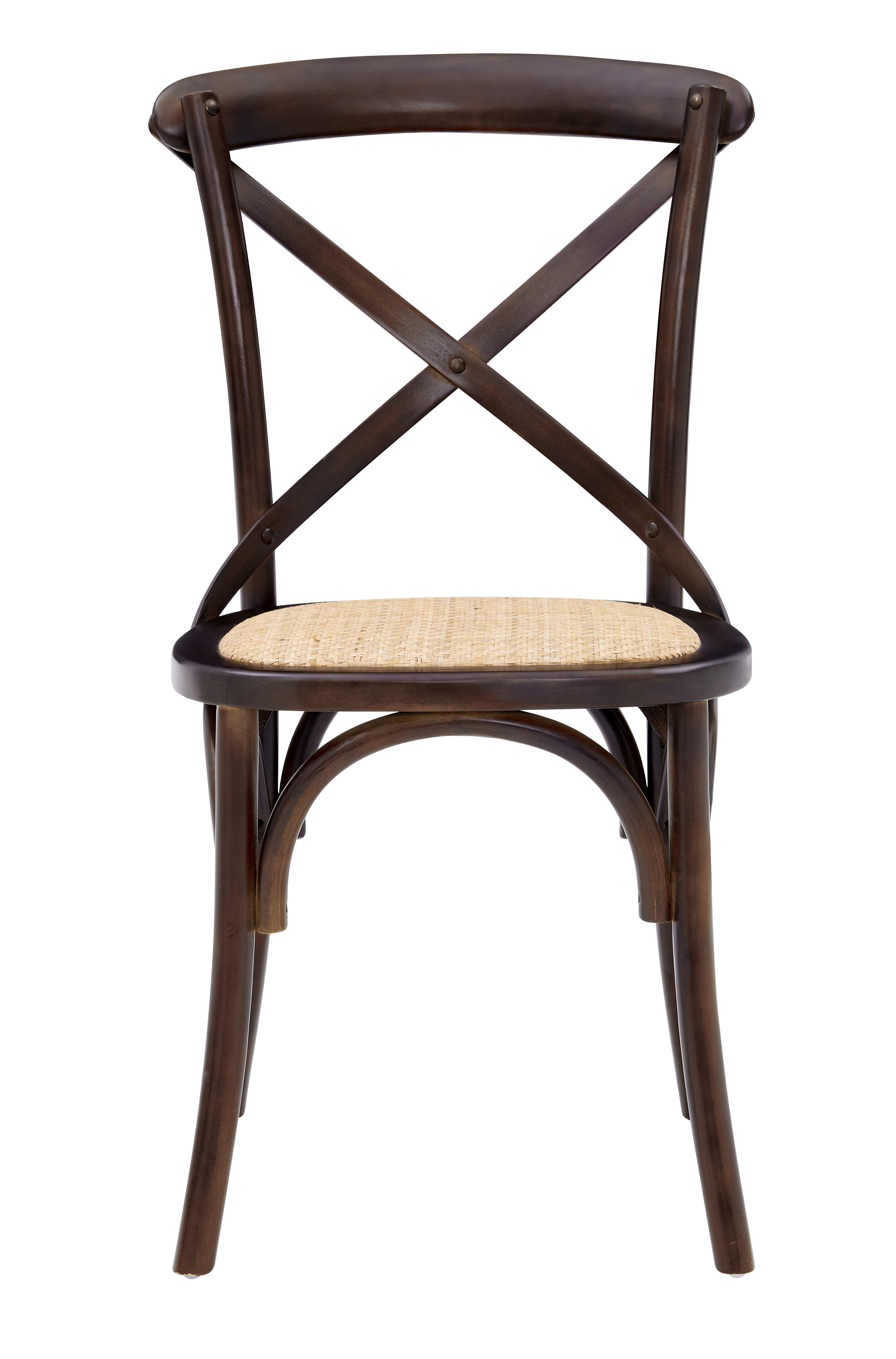 Solid wood cross back best sale dining chair