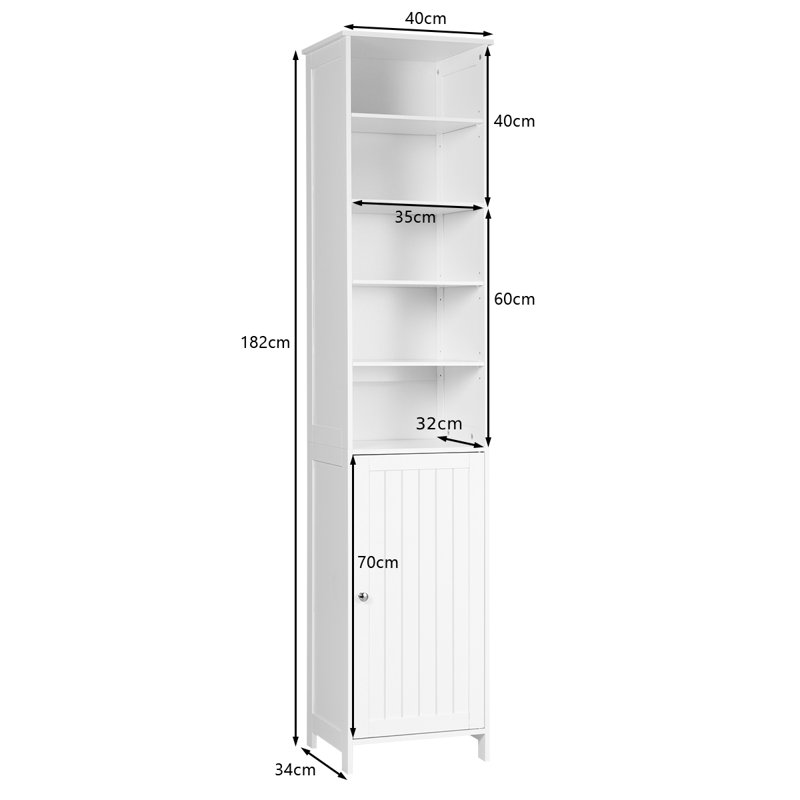 Norval Freestanding Linen Cabinet