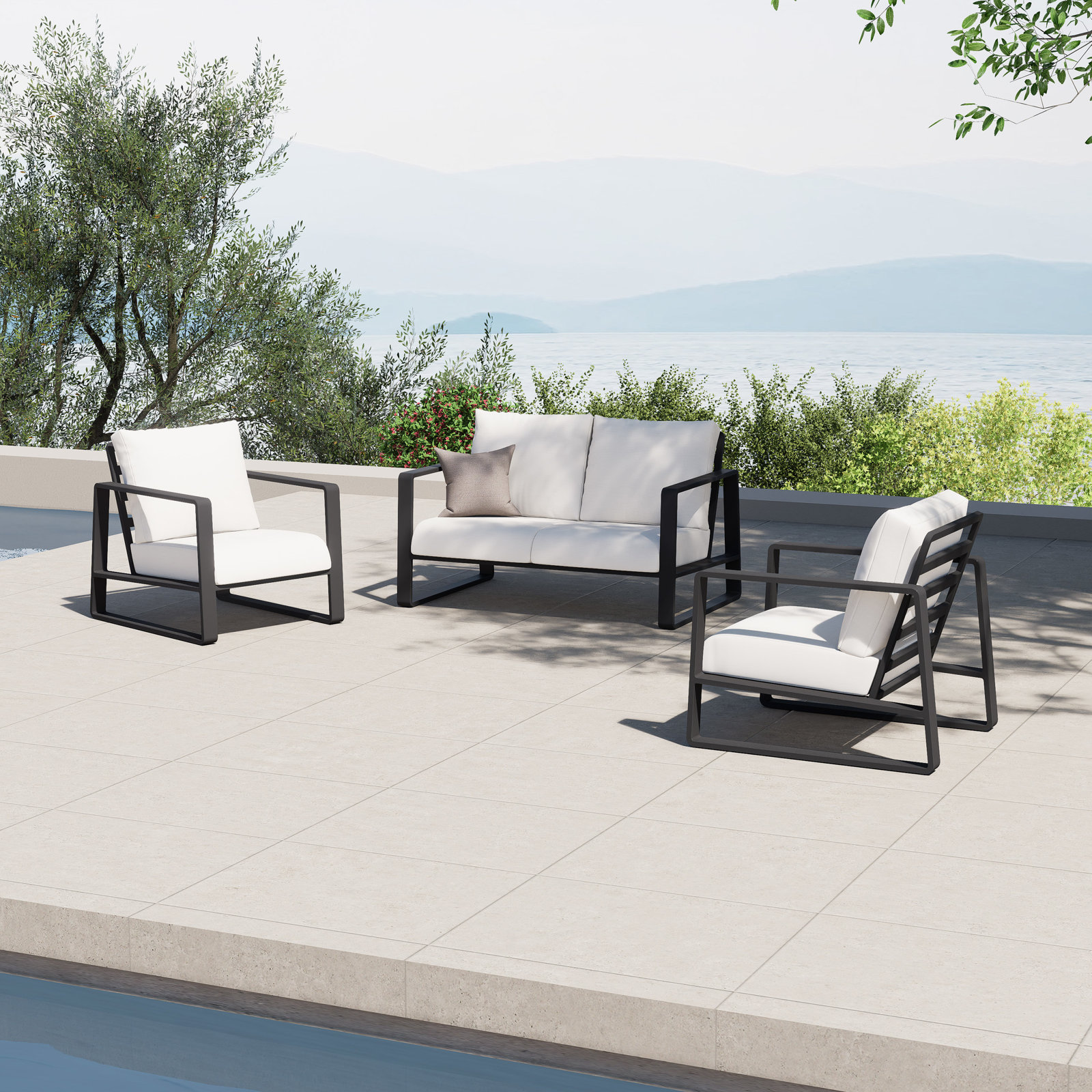 Leanna 4-Person Complete Patio Set