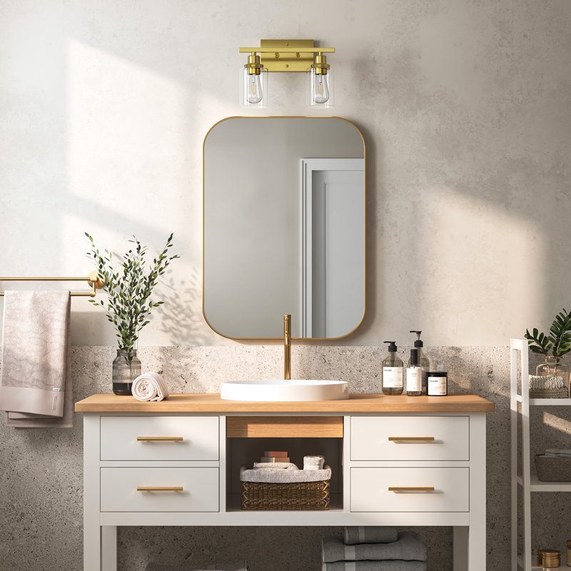 Venango 2-Light Vanity Light, Brushed Gold