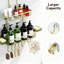 Serviteur de douche suspendu, organisateur de douche avec crochets et porte-savon, 2 niveaux, (doré)-821251735