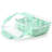 Martha Stewart 35 Ounce Glass Container with Snap On Lid in Mint