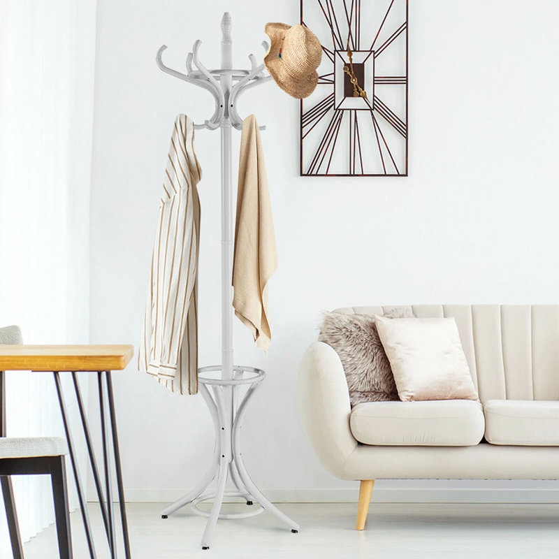 Solid Wood Freestanding Coat Rack