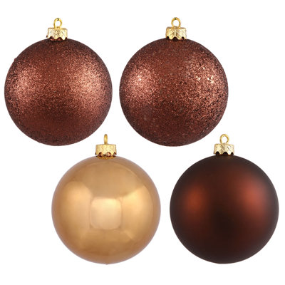 Ornement boule en plastique (4 pièces)