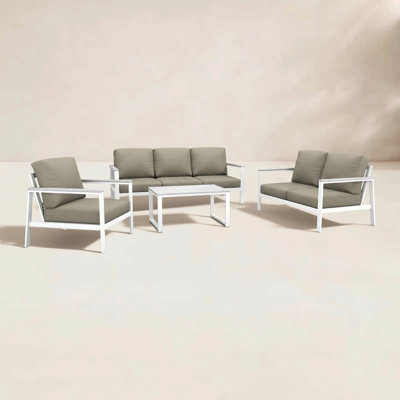Ronquillo 4 Person Seating Group With Sunbrella Cushions