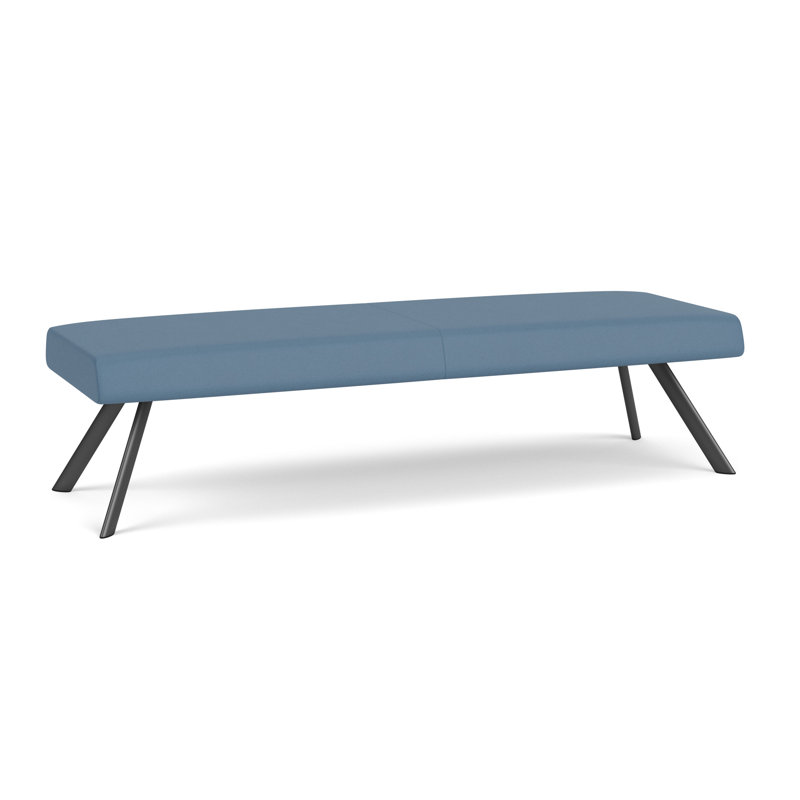 Banc de réception Willow, Gris anthracite, Open House Quarry Blue - Tissu uni