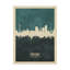 « dortmund germany horizon bleu-vert », impression sur toile tendue-2003677586