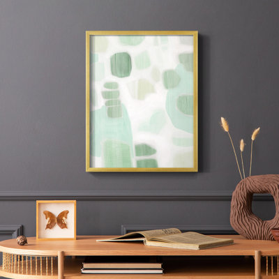 River Shapes I Framed Print - Solid Wood