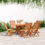 Solid Wood Garden Chair With Cushion Folding Chair Set