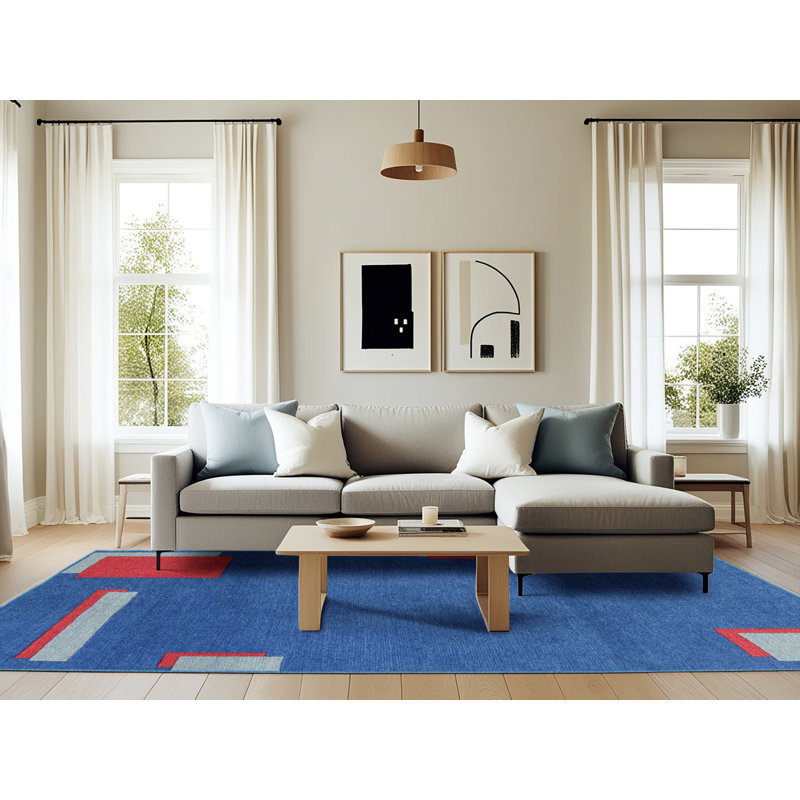 Abstract Indoor Rug, Rectangle 6' x 9'