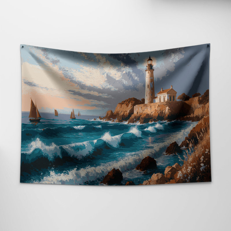 Tapisserie murale Nautical, 88 po x 104 po
