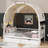 Twin-Size Bed With An Arched Roof And Two Built-In Drawers-2050929281
