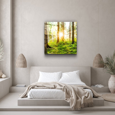Elegant Decorative Tempered Glass Painting, 40 x 40 Inches | 100% Tempered Glass, Thickness: 0.16 Inches | UV Printing for Vibrant Colors & Durability | Perfect for Home Decor & Art Enthusiasts